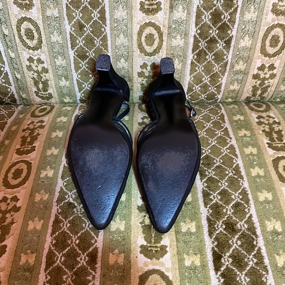 Black Fabric Heels - Picture 3 of 6